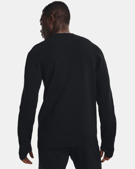 Men's UA IntelliKnit Run Sweater, Black, pdpMainDesktop image number 1